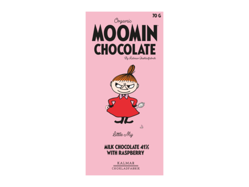 Little My - Organic Moomin Chocolate by Kalmar Chokladfabrik mjölkchoklad med hallon