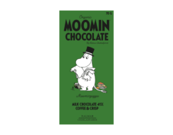 Moominpappa - Organic Moomin Chocolate by Kalmar Chokladfabrik mjölkchokla med kaffe och krokant