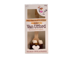 En bild som visar Van Ufford Hot Chocolate Spoon Chili från Kalmar Chokladfabrik
