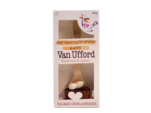 En bild som visar Van Ufford Hot Chocolate Spoon Kaffe från Kalmar Chokladfabrik