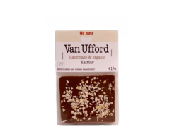 En bild som visar Minichokladkaka Go Nuts -mjölkchoklad med hasselnötter tillverkad av Kalmar Chokladfabrik